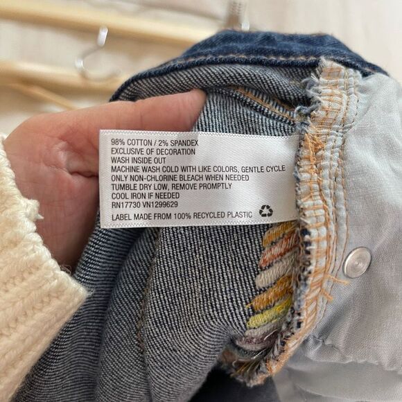 Knox Rose Jeans Women's 14 Cropped Ankle Embroidered Embellished Straight Leg - Picture 9 of 9